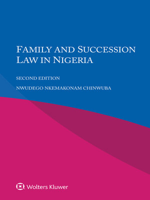 cover image of Family and Succession Law in Nigeria